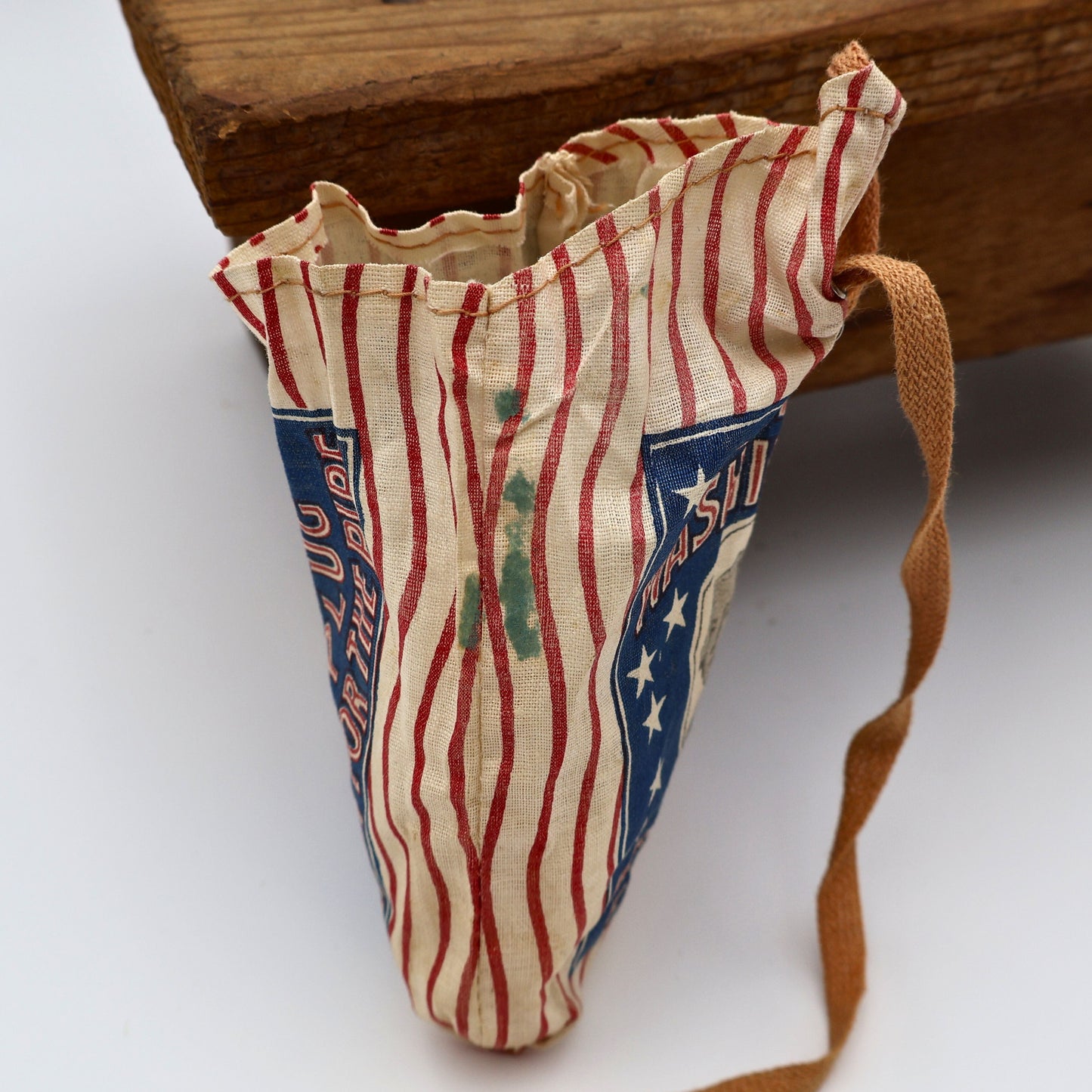 Antique George Washington Cut Plug Tobacco Pouch