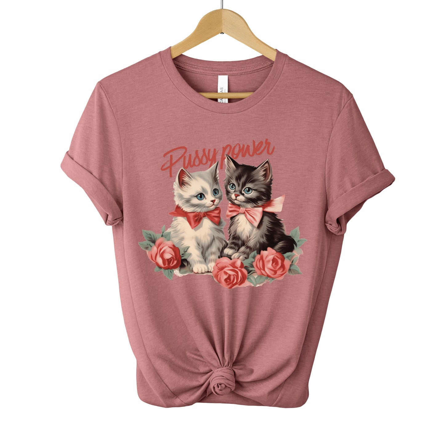 Pussy Power Vintage Kittens Tee