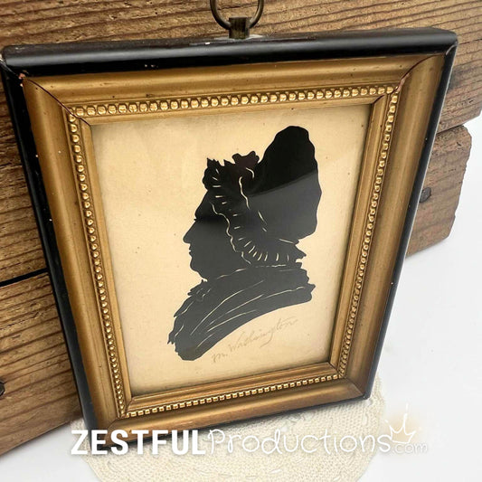Martha Washington Paper Silhouette