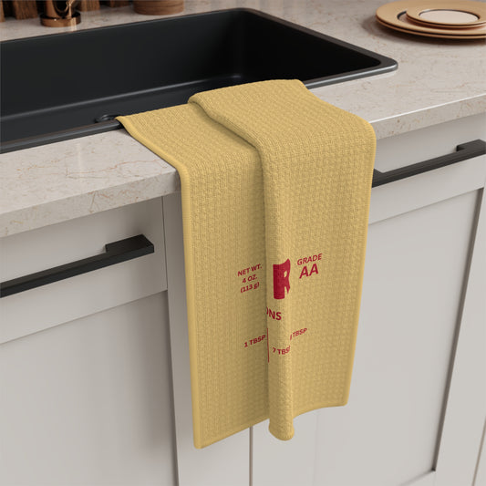 Personalized Unsalted Butter Microfiber Tea Towels