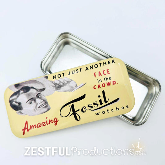 1991 Fossil Watch Tin