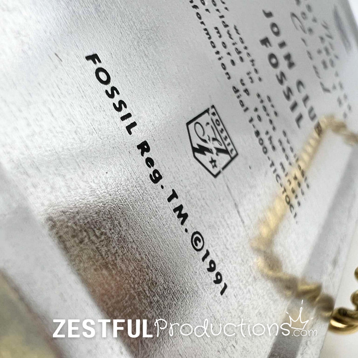 1991 Fossil Watch Tin