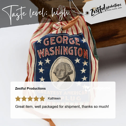 George Washington Cut Plug Tobacco Pouch