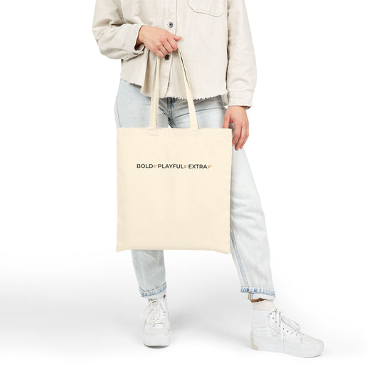 Bold Playful Extra Canvas Tote Bag