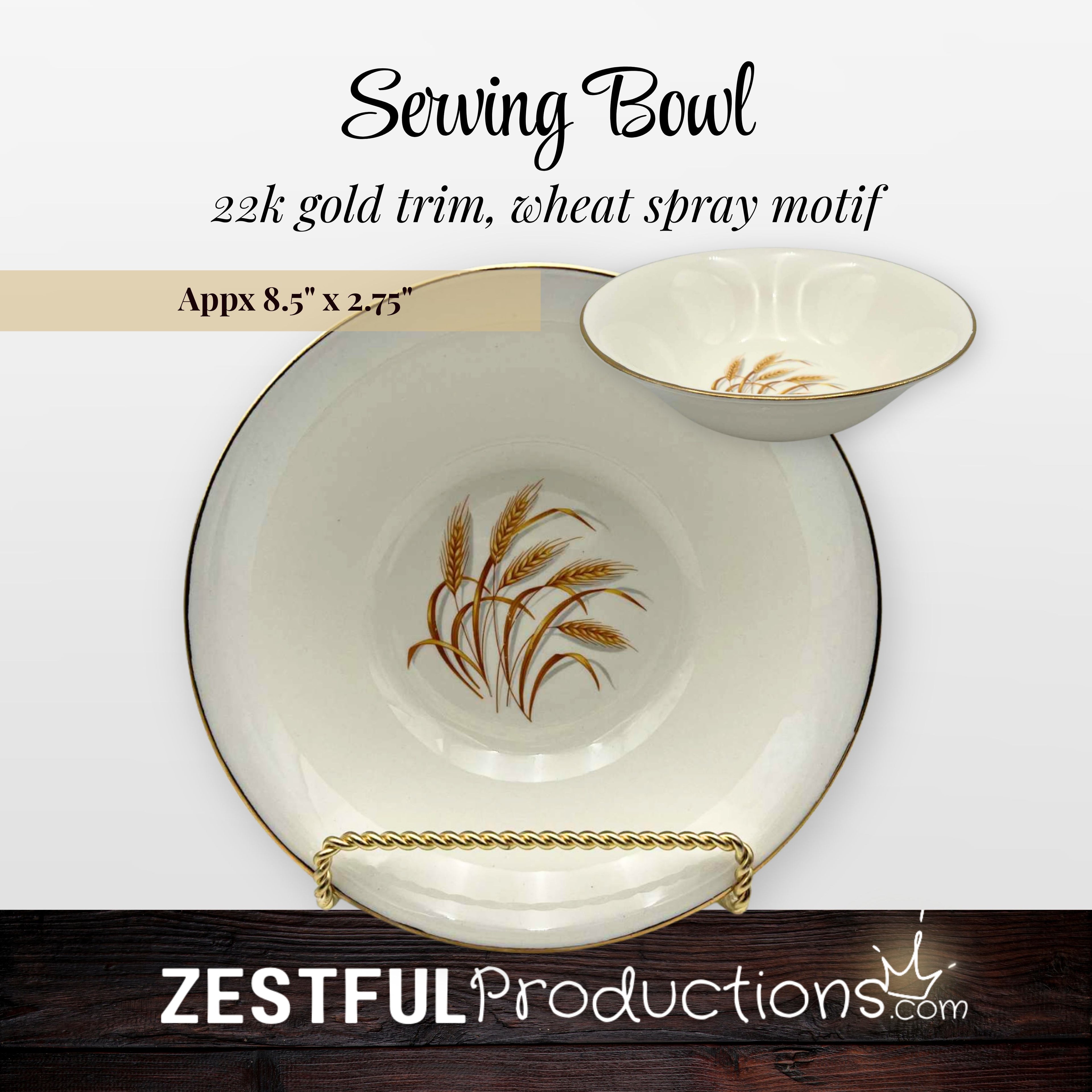 Homer Laughlin Golden Wheat Serving Bowl