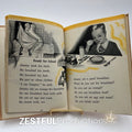 Interior spread from 1944 Through the Year elementary textbook featuring Ready for School lesson and 1940s illustrations