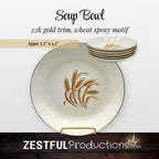 Homer Laughlin Golden Wheat Soup Bowl