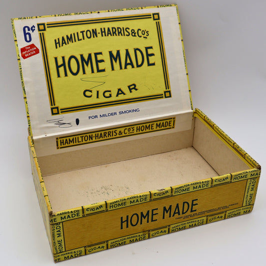 Vintage Hamilton-Harris Home Made Cigar Box