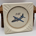 Fokker F27 Airplane Advertising Ashtray