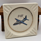 Fokker F27 Airplane Advertising Ashtray