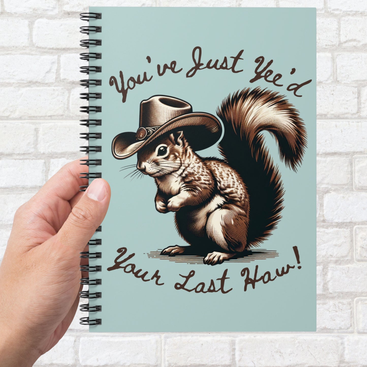 Cowboy Squirrel Yeehaw Notebook