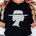 Wide Brim Hat Silhouette Tee