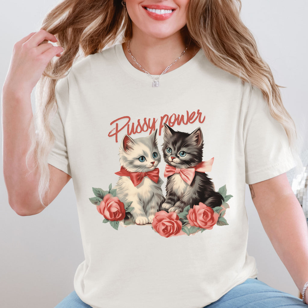 Pussy Power Vintage Kittens Tee