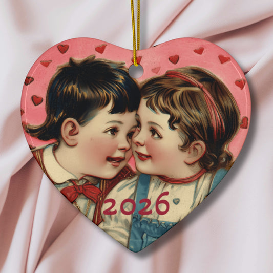 Vintage Sweethearts Ornament — 2026 Year Keepsake
