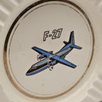 Fokker F27 Airplane Advertising Ashtray