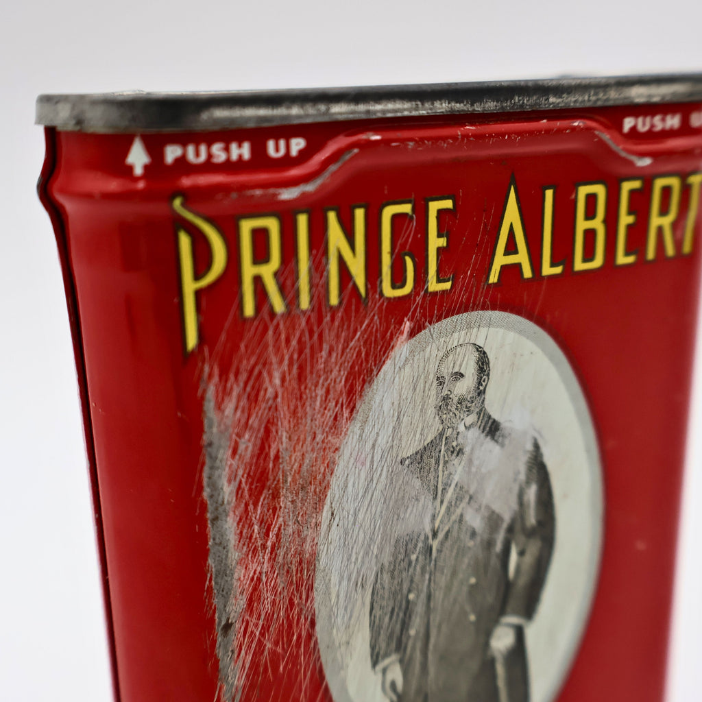 Vintage Prince Albert Tobacco Tin | R.J. Reynolds Crimp Cut Pipe & Cigarette Tobacco Advertising Collectible