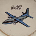 Fokker F27 Airplane Advertising Ashtray