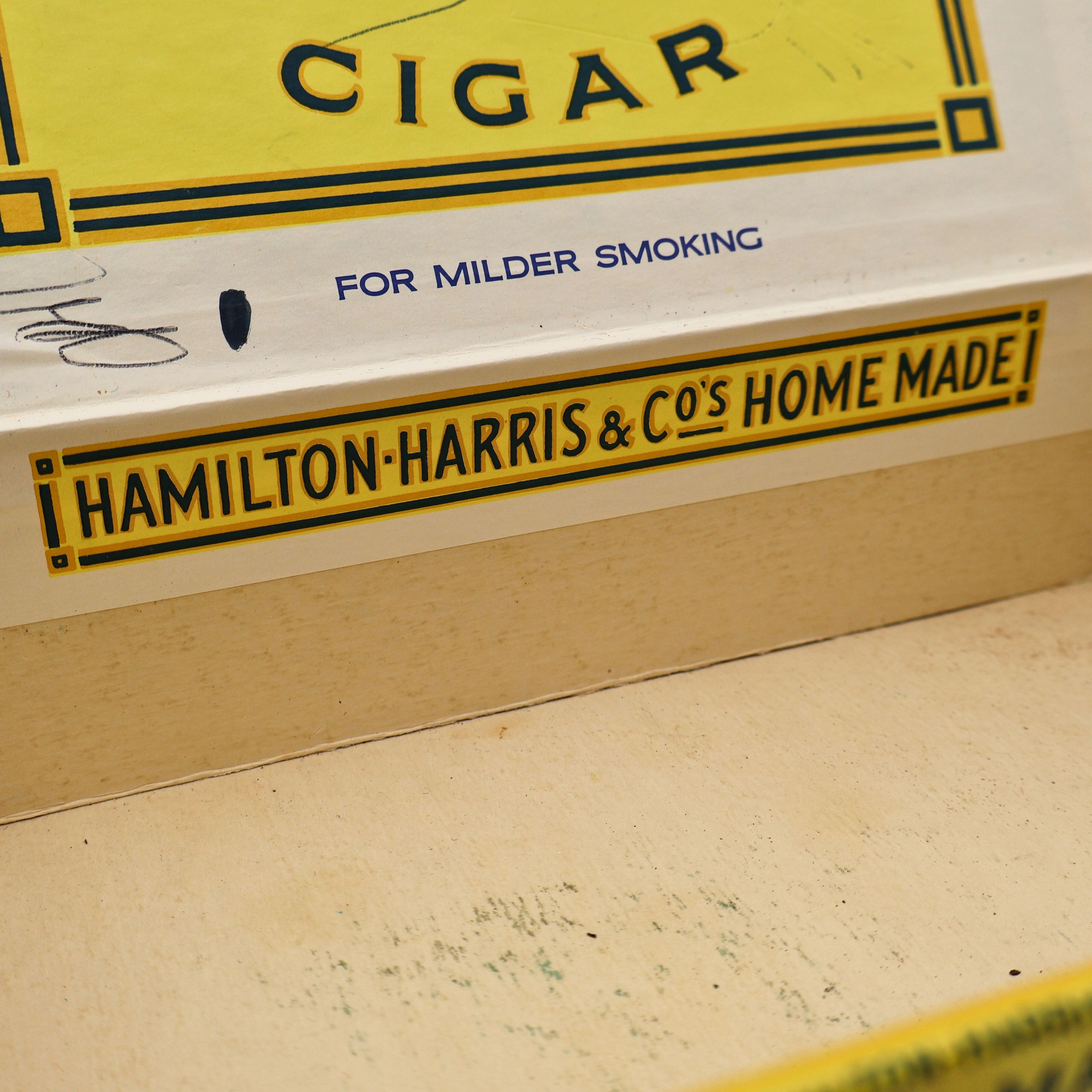 Hamilton-Harris Home Made Cigar Box