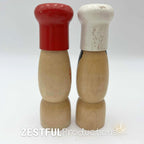 Wooden Salt and Pepper Shakers