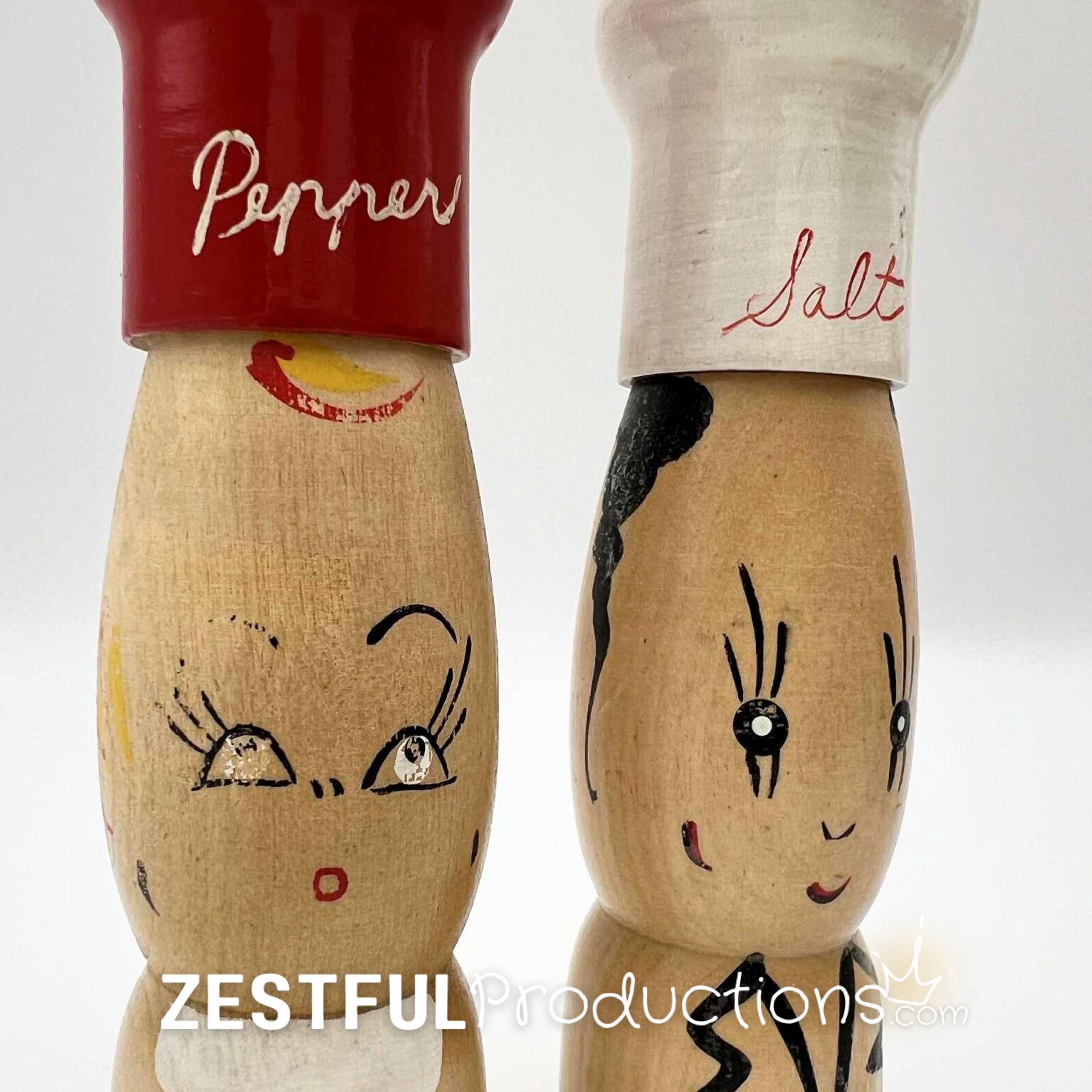Wooden Salt and Pepper Shakers