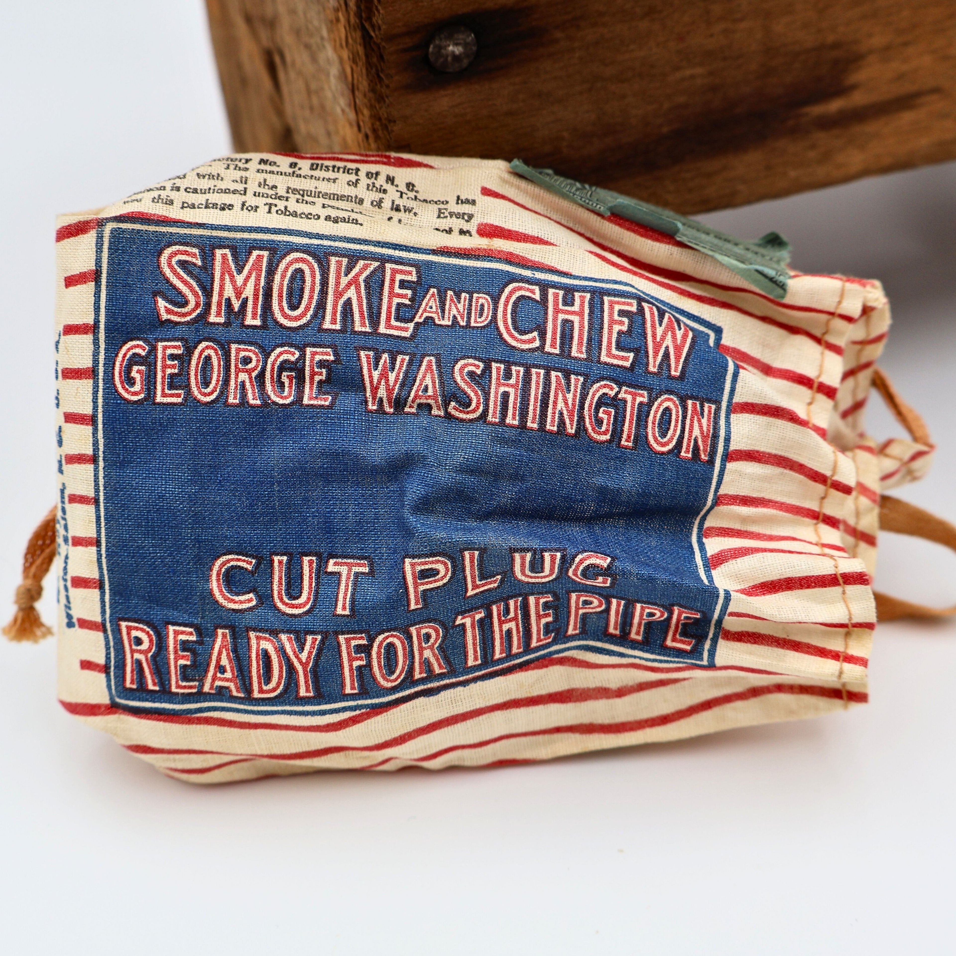 George Washington Cut Plug Tobacco Pouch