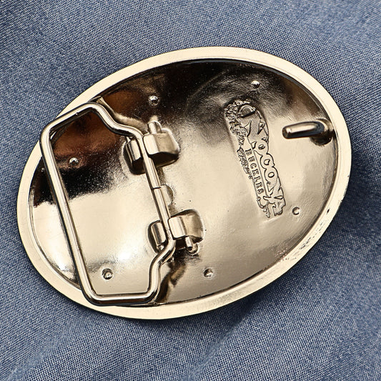 Vintage Cowgirls Rule Rhinestone Belt Buckle