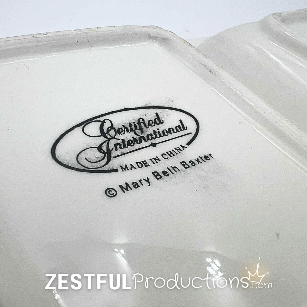 Retired Twilight Snowman Christmas Relish Dish