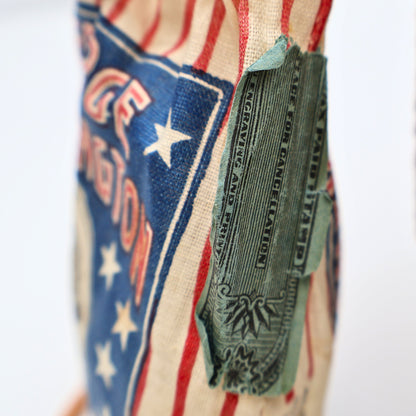 Antique George Washington Cut Plug Tobacco Pouch