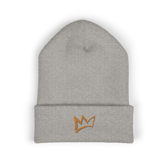 Embroidered Zesty Crown Cuffed Beanie