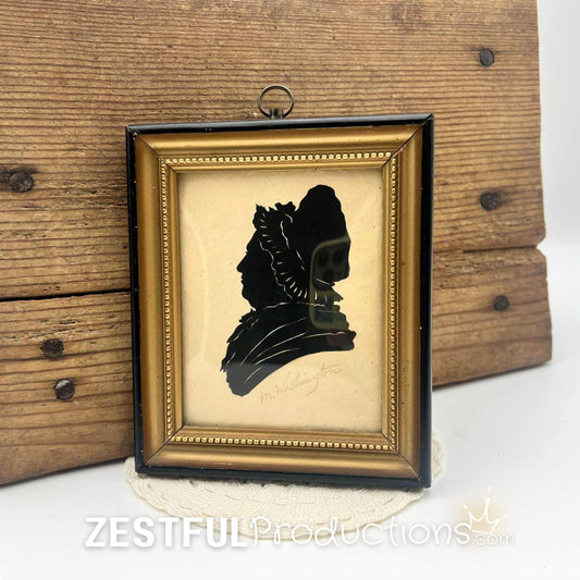 Martha Washington Paper Silhouette