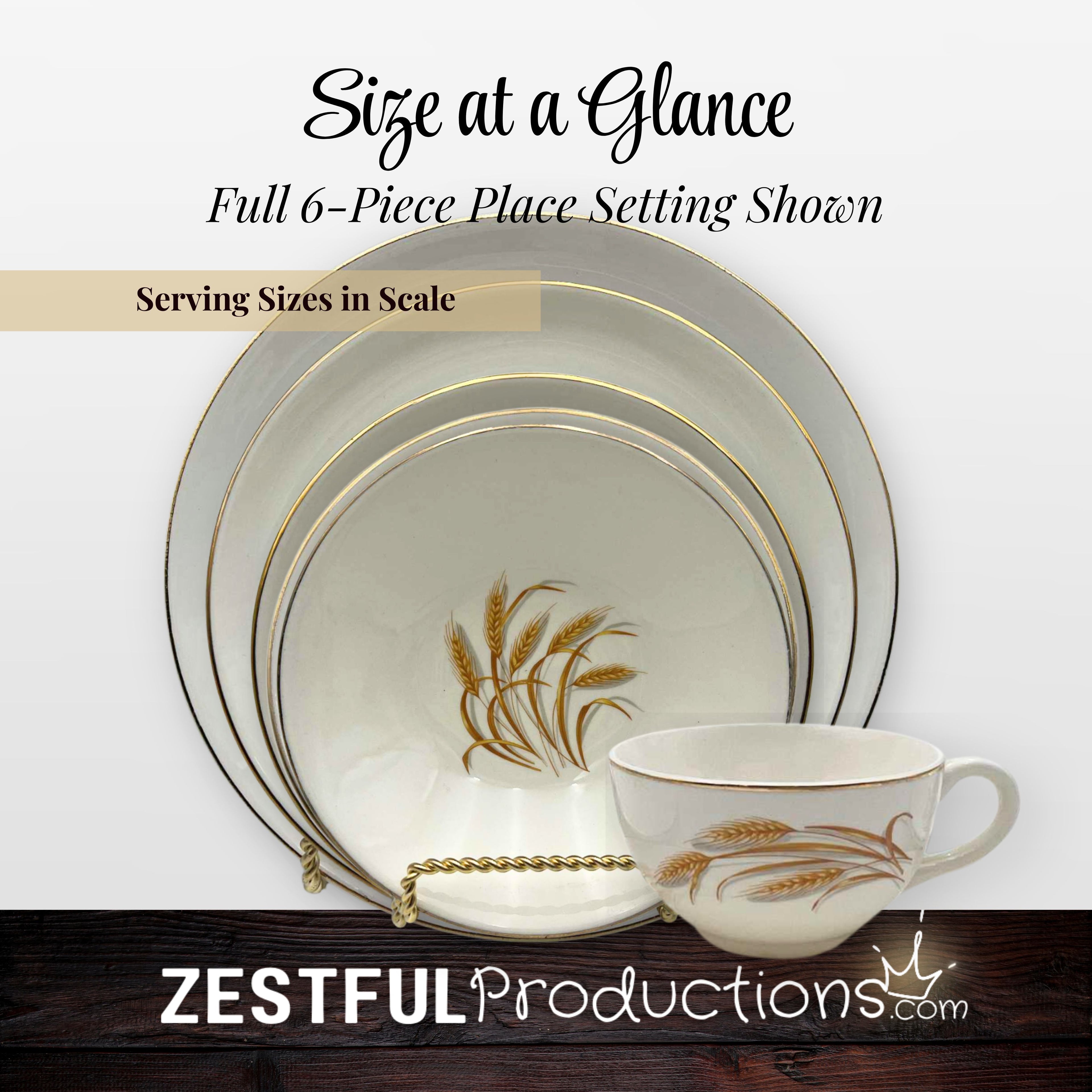 Homer Laughlin Golden Wheat Place Setting Sets
