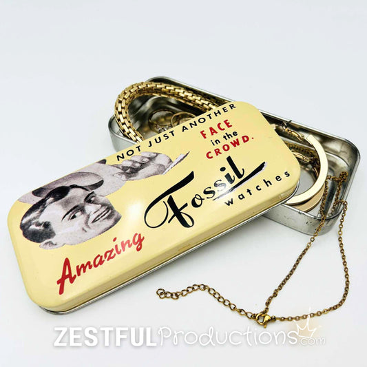 1991 Fossil Watch Tin