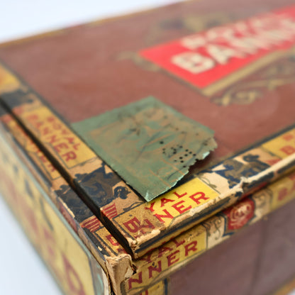 Antique Royal Banner Wooden Cigar Box