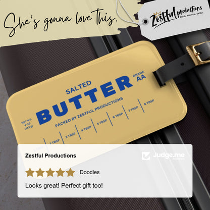 Salted Butter Luggage Tag