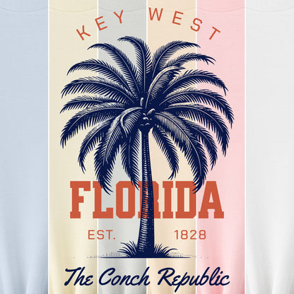 Key West Florida palm tree beach souvenir t-shirt