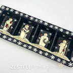 Retired Twilight Snowman Christmas Relish Dish