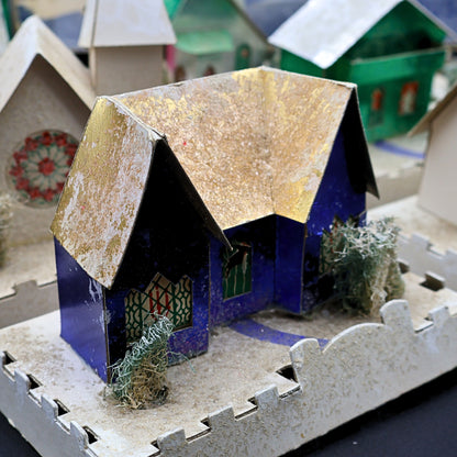 Authentic 1940s Dolly Toy Co Snow Houses Christmas Village (No. 212)