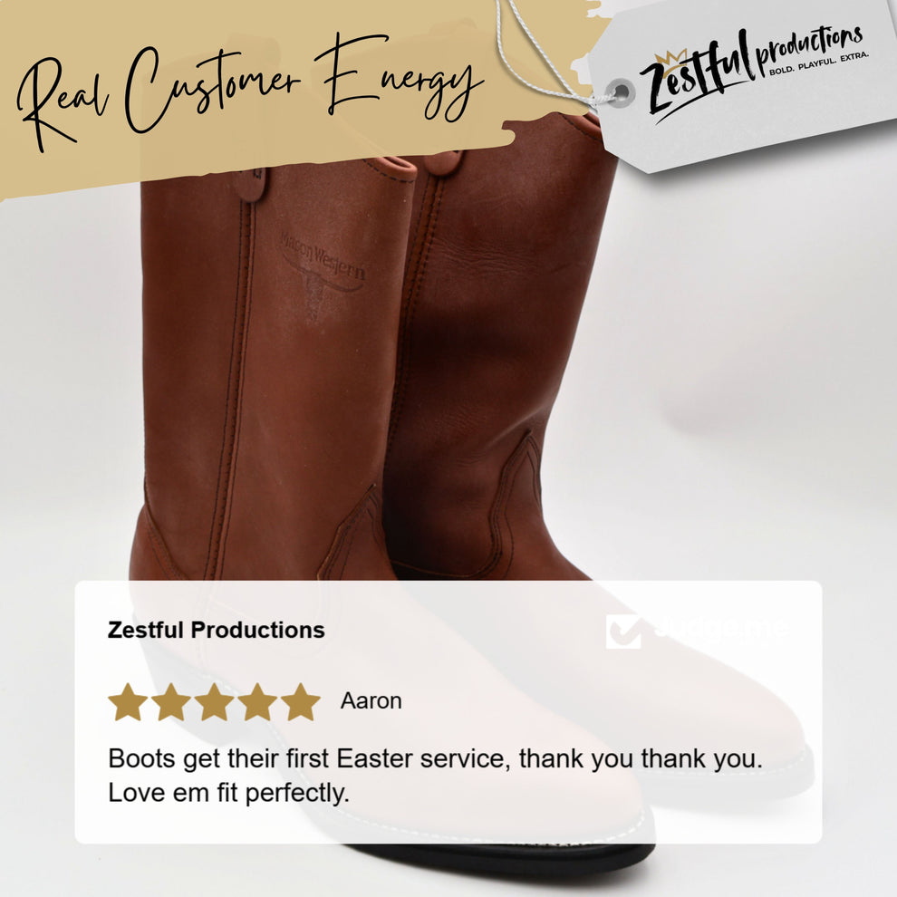 NEW Vintage Men's Mason Western Brand Cowboy Boots – Zestful Productions