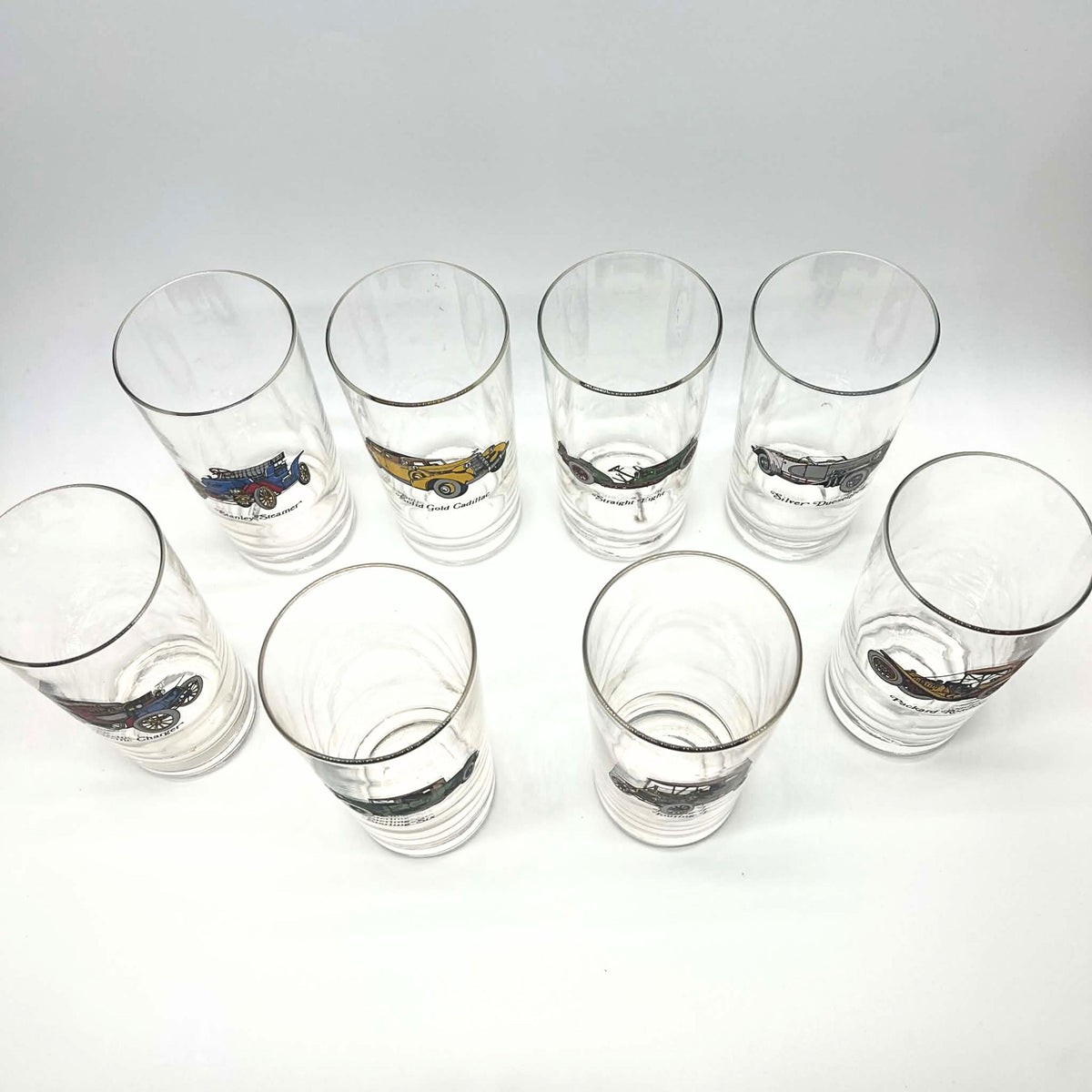 Vintage Avon Antique Car Highball Glasses | Classic Automotive Barware