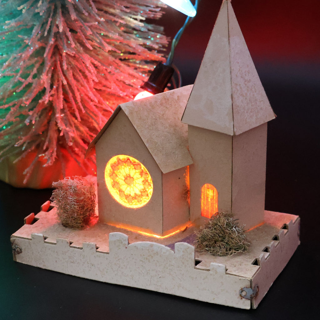 Authentic 1940s Dolly Toy Co Snow Houses Christmas Village (No. 212)