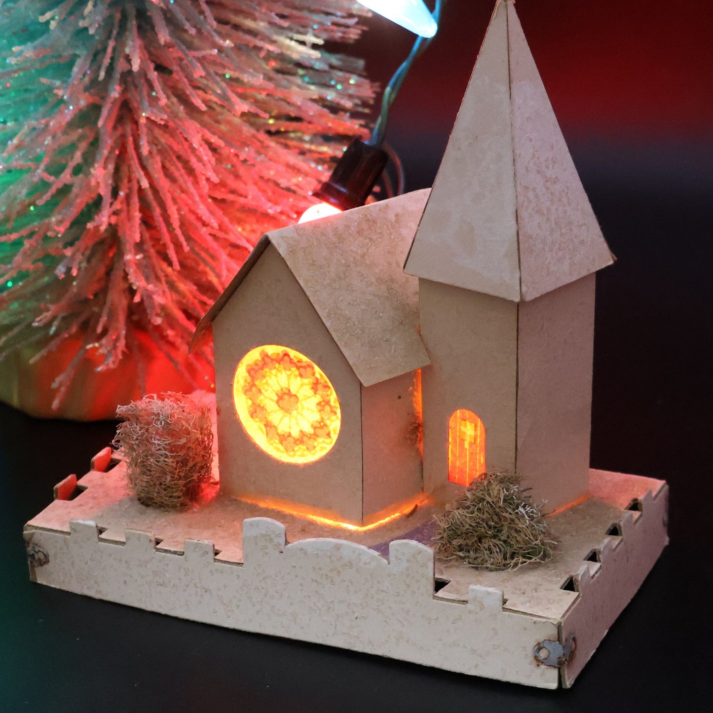 Authentic 1940s Dolly Toy Co Snow Houses Christmas Village (No. 212)