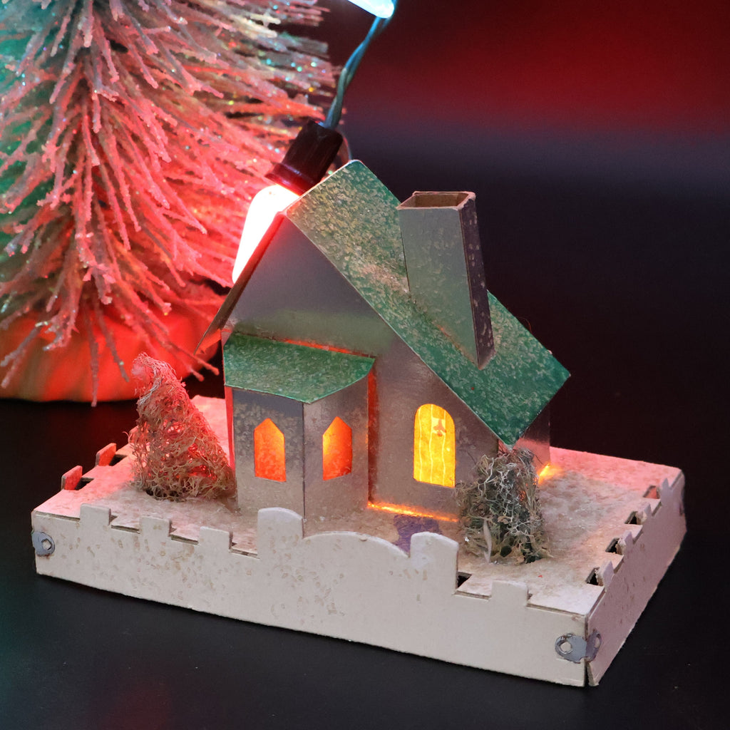 Authentic 1940s Dolly Toy Co Snow Houses Christmas Village (No. 212)