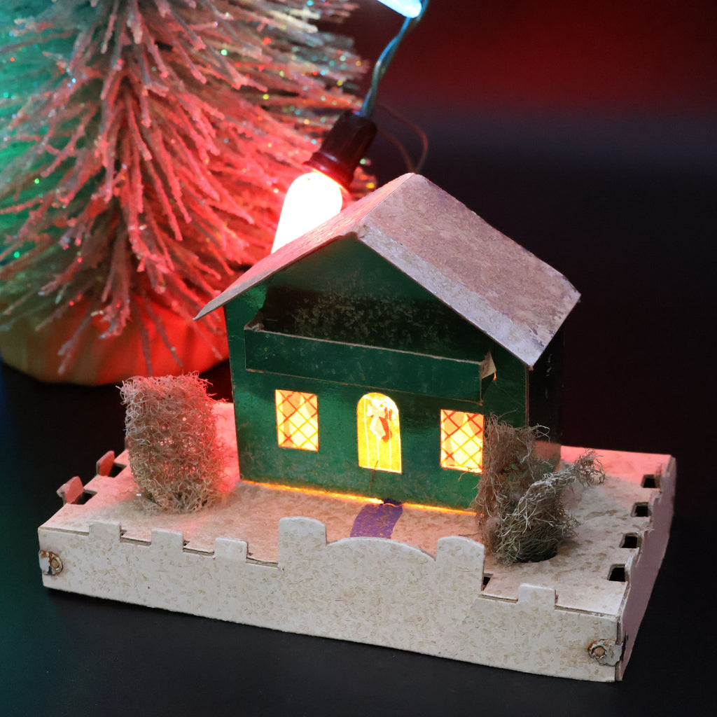 Authentic 1940s Dolly Toy Co Snow Houses Christmas Village (No. 212)