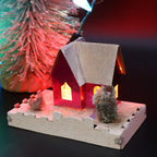 Authentic 1940s Dolly Toy Co Snow Houses Christmas Village (No. 212)