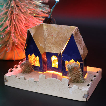 Authentic 1940s Dolly Toy Co Snow Houses Christmas Village (No. 212)