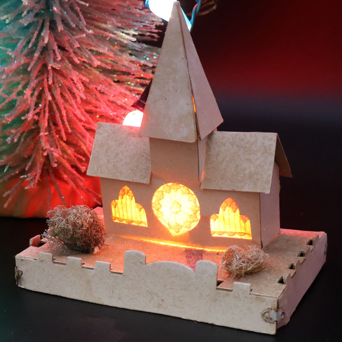 Authentic 1940s Dolly Toy Co Snow Houses Christmas Village (No. 212)