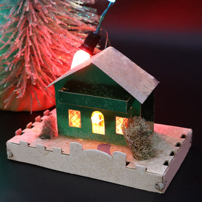 Authentic 1940s Dolly Toy Co Snow Houses Christmas Village (No. 212)