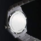 Fossil ES2437 Stella Mini stainless steel caseback engraving 5 ATM white bracelet watch