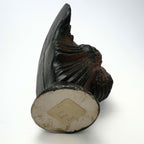 Vintage Gurley Turkey Candle | Mahogany & Russet Thanksgiving Shelf Sitter with Vintage 25¢ Label