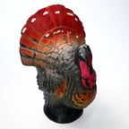 Vintage Gurley Turkey Candle | Red & Burnt Orange Flat-Back Thanksgiving Decor with Original 29¢ Label